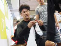 戦い終わって写真