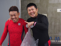 戦い終わって写真
