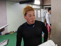 戦い終わって写真