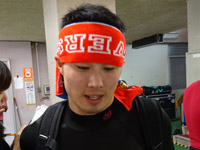戦い終わって写真