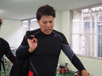 戦い終わって写真