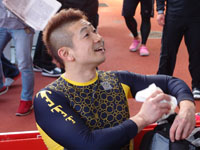 戦い終わって写真