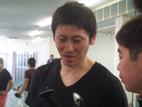 戦い終わって写真