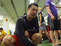 戦い終わって写真