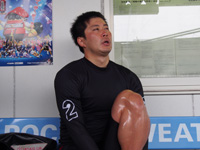 戦い終わって写真