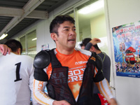 戦い終わって写真