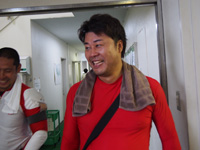 戦い終わって写真