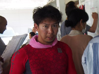 戦い終わって写真