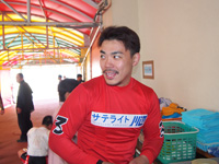 戦い終わって写真