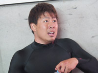 戦い終わって写真