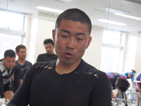 戦い終わって写真