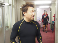 戦い終わって写真