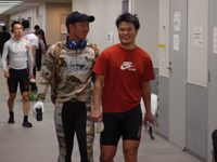 戦い終わって写真