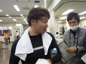 戦い終わって写真