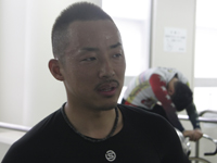 戦い終わって写真