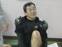 戦い終わって写真