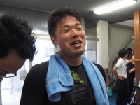 戦い終わって写真