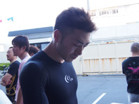 戦い終わって写真