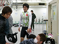戦い終わって写真