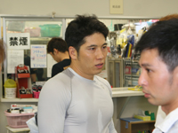 戦い終わって写真