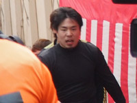 戦い終わって写真