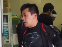 戦い終わって写真