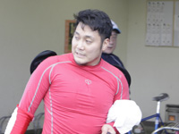 戦い終わって写真