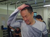 戦い終わって写真