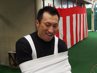 戦い終わって写真