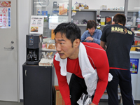 戦い終わって写真