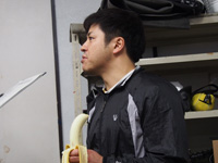 戦い終わって写真