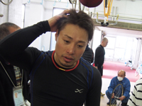 戦い終わって写真