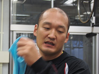 戦い終わって写真