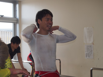 戦い終わって写真
