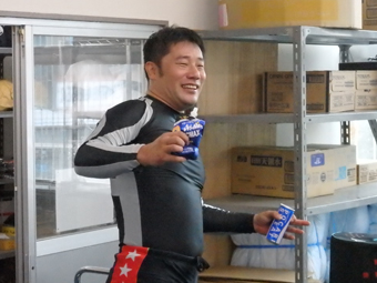 戦い終わって写真