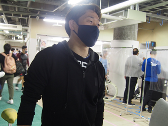 選手の写真です。