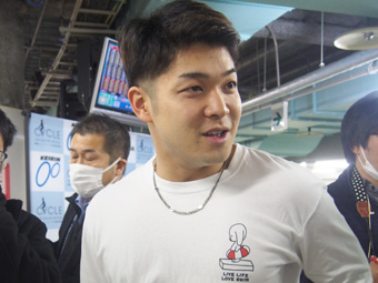 選手の写真です。