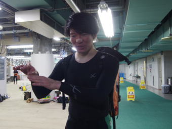 選手の写真です。